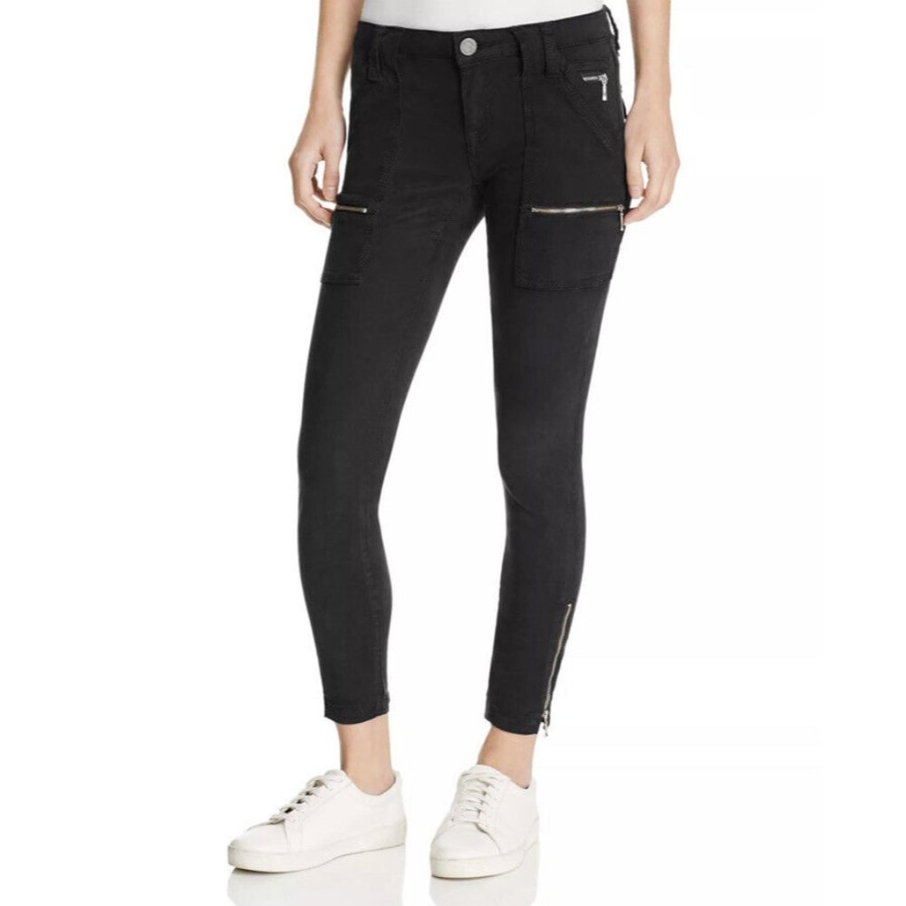 Joie Jeans High Rise Park Skinny Ankle Pants size 32 Caviar